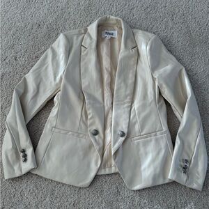 BB Dakota x Steve Madden Cream Leather Blazer
